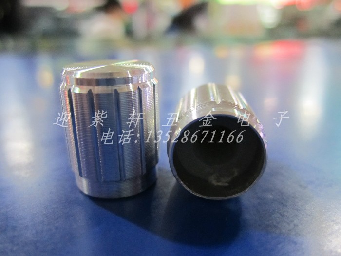 Aluminum alloy knob potentiometers volume adjustment power amplifier cap 15 * 17 black white gold flower handle shaft