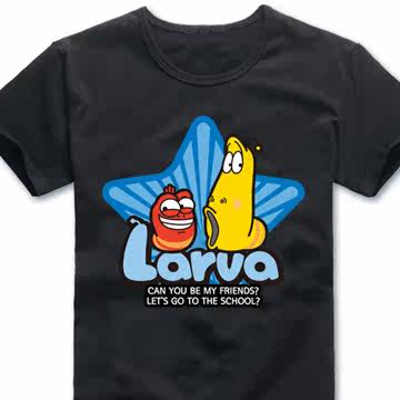 LARVA 逗逗虫 MIT台湾制 正版授权 T恤 纯棉 Tshirt 官网直邮进口