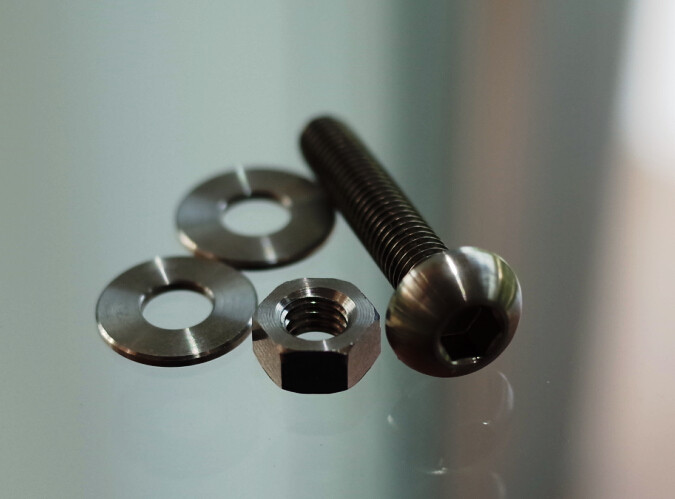 BIRDY Bird Wheel Screw Set Titanium Alloy Screw Chain Brace Screw Set m5*17