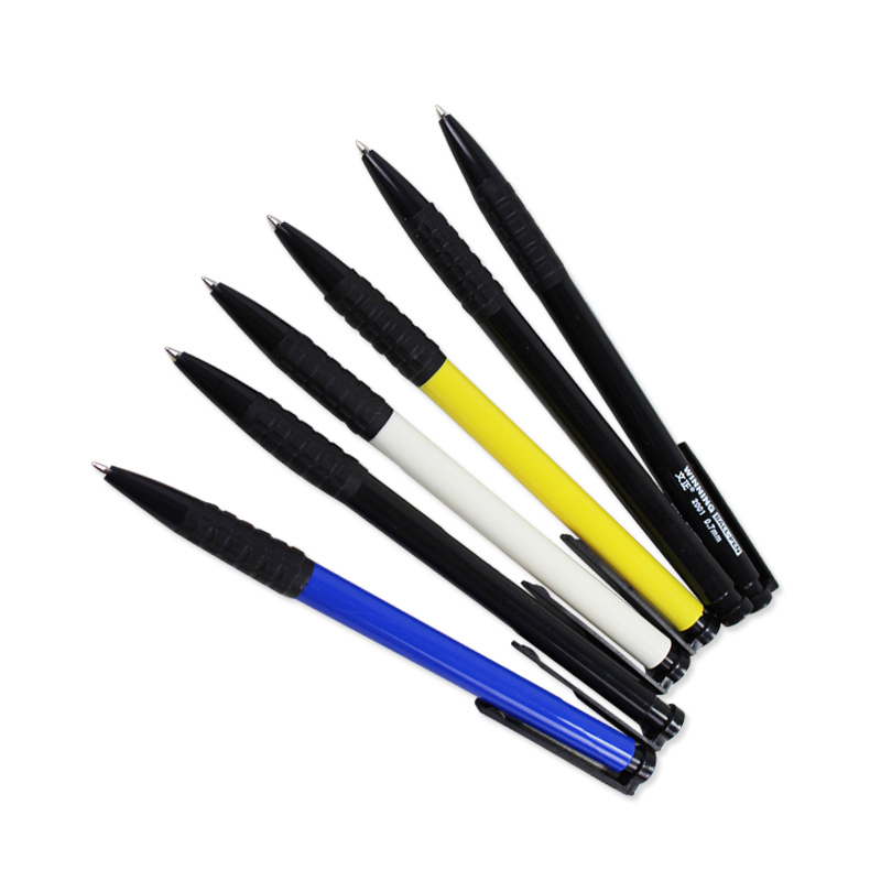 40 box mounted press-type ballpoint pen in positive 2001 atom pen import ink smooth and constant oil red and blue black-Taobao