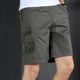 Middle-aged men's shorts summer large size casual dad pants middle-aged and elderly loose beach pants pure cotton five-quarter pants for men