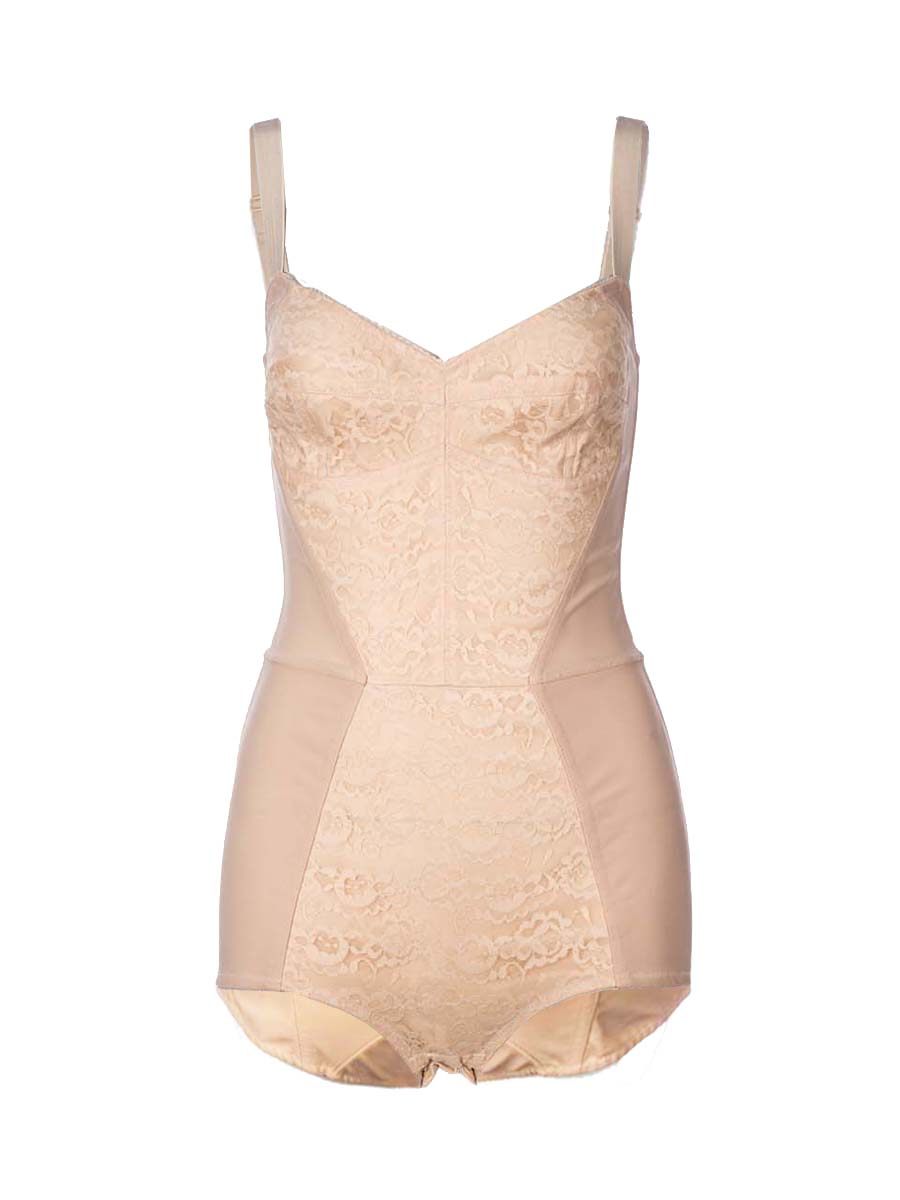 Dolce&Gabbana 裸粉色印花修身连体裤