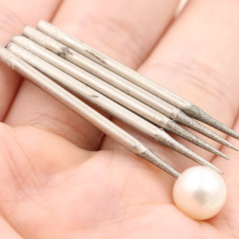 Gold Steel Sanding Needle Diamond Needle Chambering Needle Fine Tip Cone Subgrinding Needle Diy Pearl Emerald Jade Pendant Special