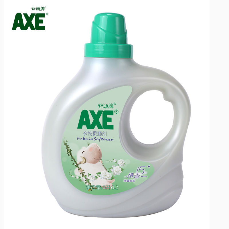 AXE斧头牌衣物柔顺剂衣物柔顺剂护理剂3升(清晨茉莉)柔软护色增艳