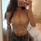 Sexy ins siêu lửa kỳ nghỉ treo cổ dây ren thêu rỗng lưới vỡ ngực hiển thị ngực áo khoác vest bọc ngực - Áo ba lỗ