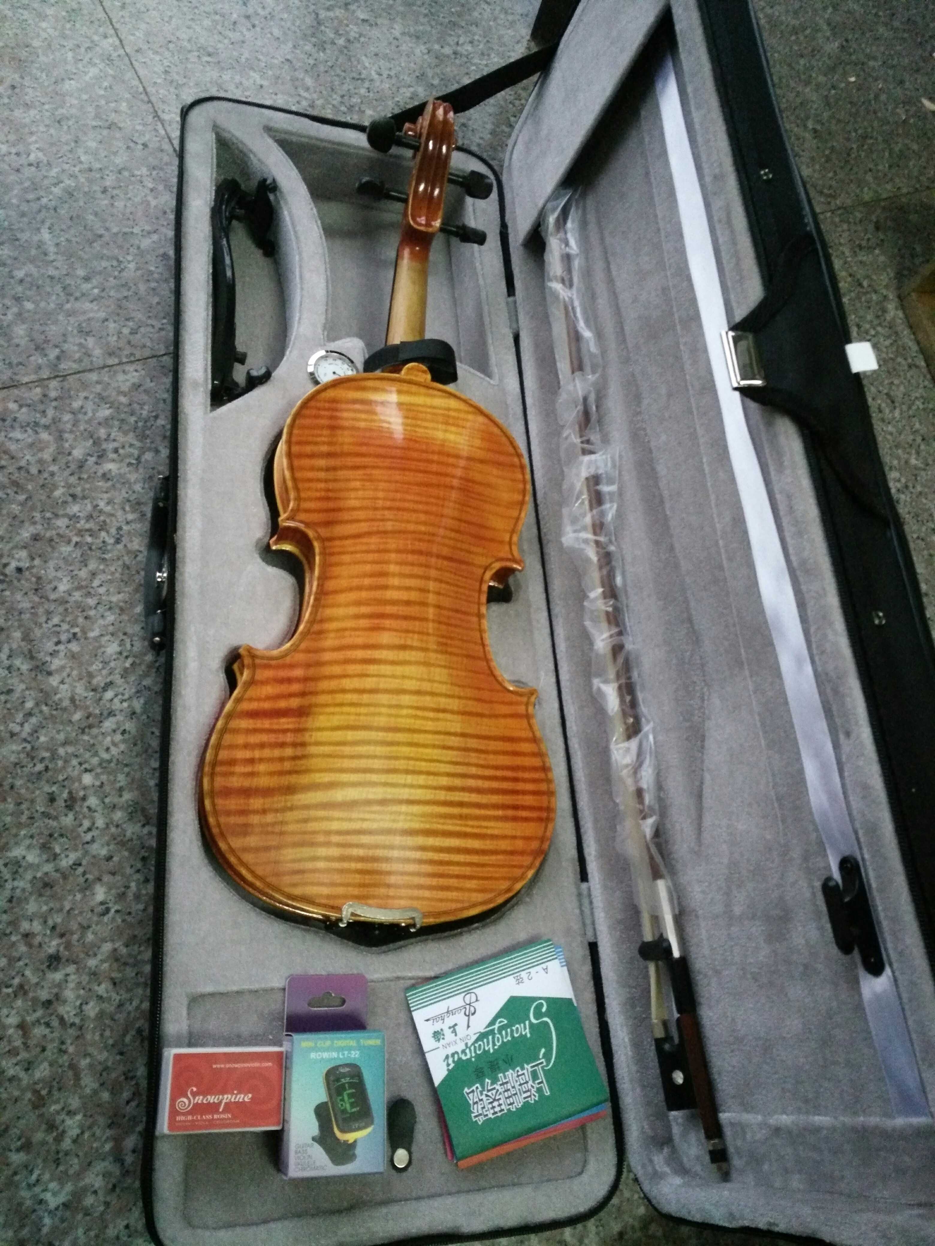 New product single board whole board real tiger pattern violin adult beginner model full accessories