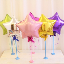 Five-pointed star balloon table floating table set birthday party hotel layout baby 100 days old balloon layout