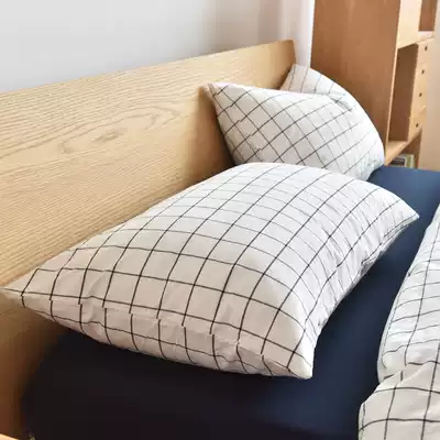 Simple water washing cotton single pillowcase cotton pillow case single pillowcase cotton soft envelope pillowcase 48*74