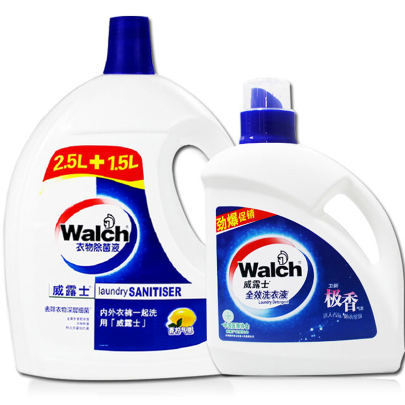 威露士卫新全效洗衣液3KG+衣物除菌液4L 衣物护理杀菌消毒水留香