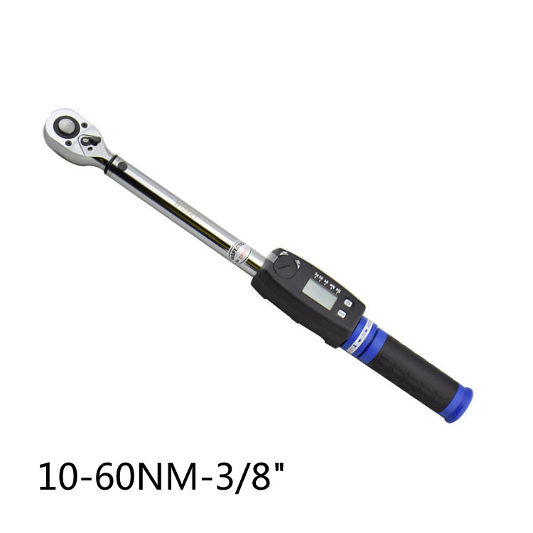 Taiwan imports Number of display presets torque wrench torque 10-60NM moment sleeve ratchet head 3 8