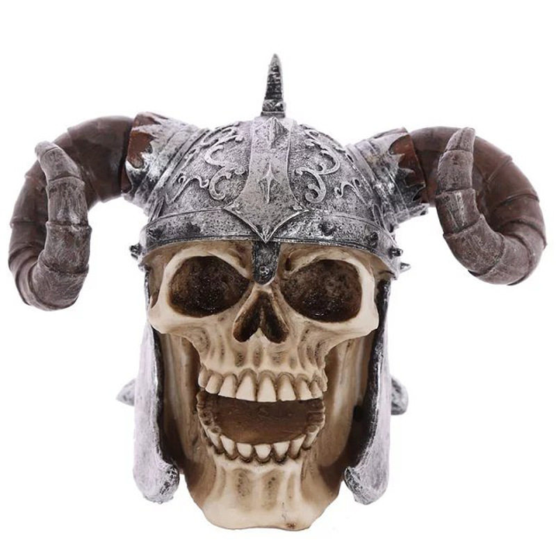 Creative curved skull ornaments Bar KTV desktop decorations Resin ghost head ornaments