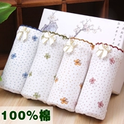 Quần lót nữ cotton 100% cotton Bao Luyi đích thực Mạnh Lihua eo thấp thoáng khí cotton túi hông nữ quần short