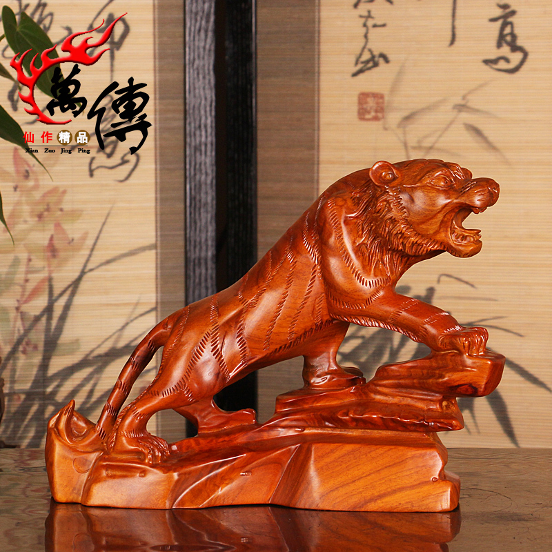 Usd 233 86 Wood Carving Tiger Ornaments Rosewood Zodiac Wood Carving Tiger Ornaments Rosewood Zodiac Mahogany Home Gifts Crafts Jewelry