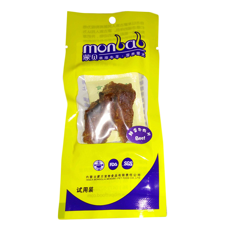 蒙贝宠物小零食 便携装有偿试用装狗零食狗狗训练食品泰迪一根装