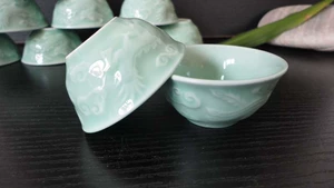 Специальное предложение Longquan Celadon Lotus Cup, цветочный чай, черный чай и чашка для зеленого чая, чашка для дегустации зеленая чашка, дракон и чашка Феникса Ченгсианг