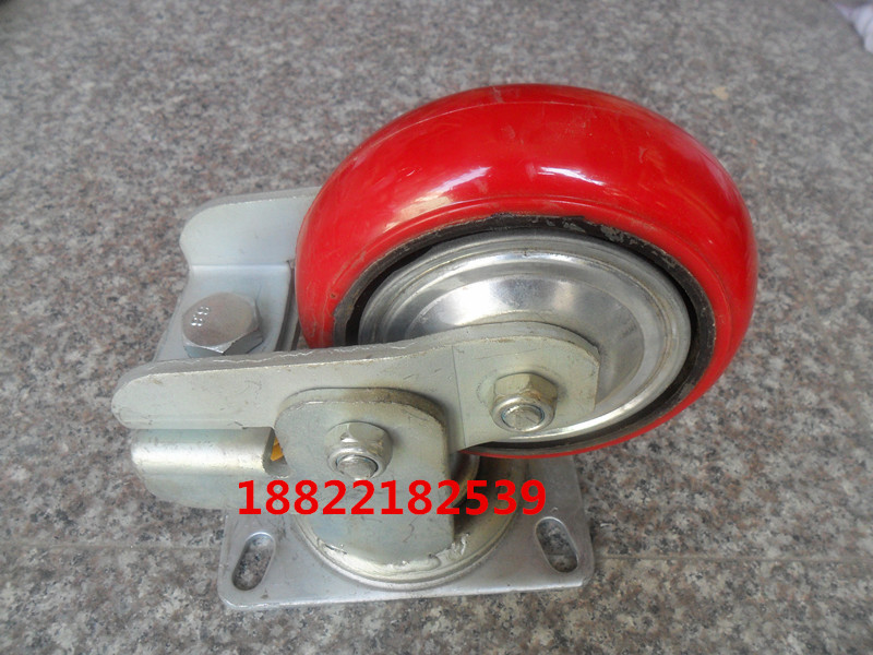6 inch spring damping casters polyurethane wheels