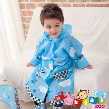 台湾官网直邮进口【Hugmii】超可爱EVA儿童雨衣