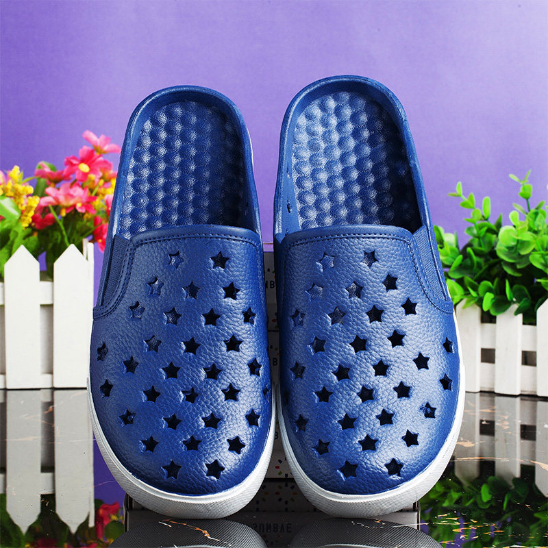 【天猫超市】兴伦韩版夏季居家男女凉拖鞋户外包头沙滩洞洞休闲鞋