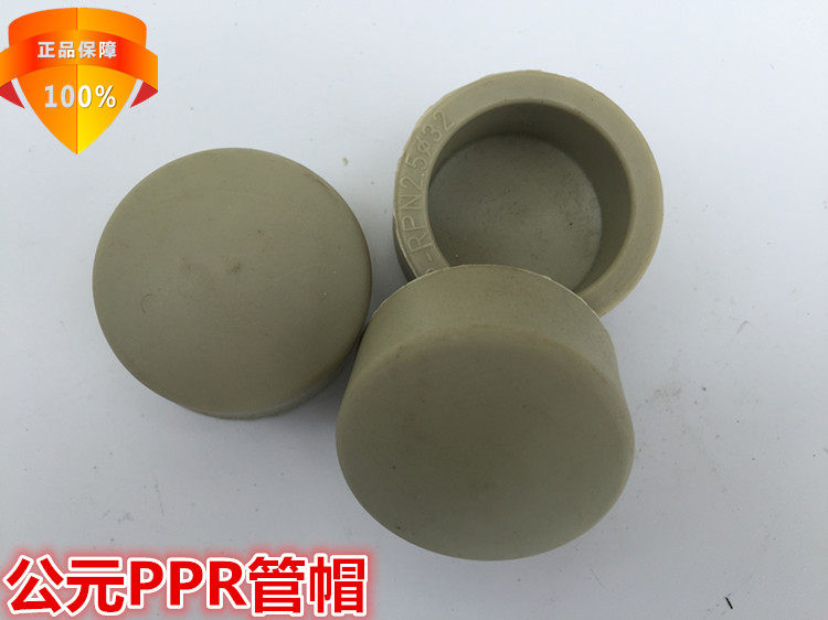 AD brand PPR pipe cap PPR pipe plug blocking plug PPR hot melt pipe accessories 20mm-110mm beige accessories