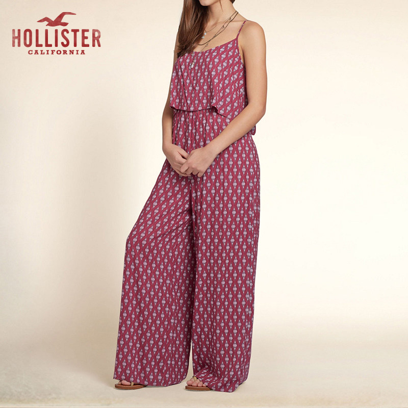 Hollister 白色波点连身裤 女 84063