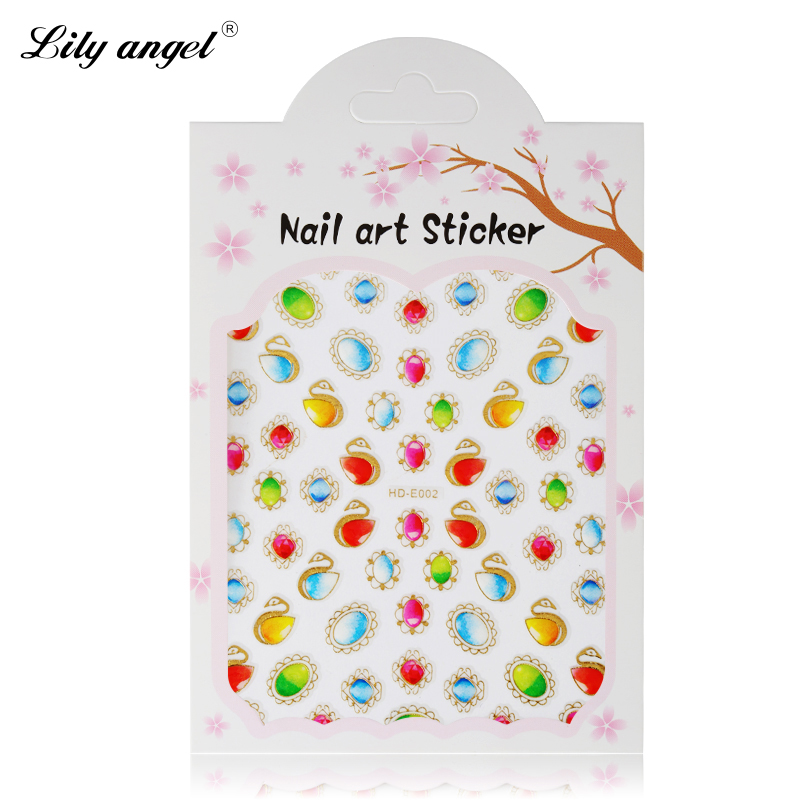 Lily angel热销美甲贴花 卡通贴纸 3d立体新款贴片指甲小贴花