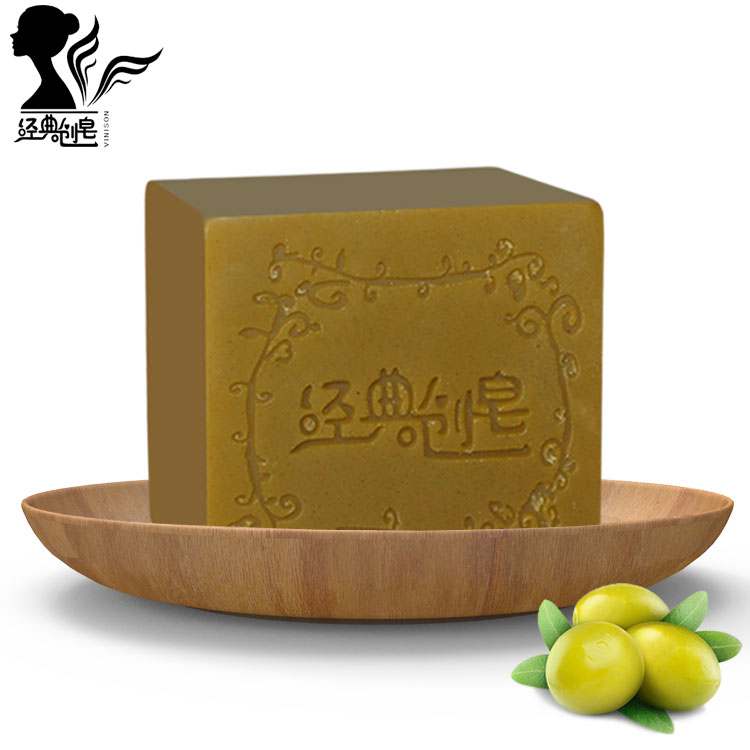 经典创皂橄榄精油皂100g 卸妆拉丝皂深层清洁洁面皂手工皂