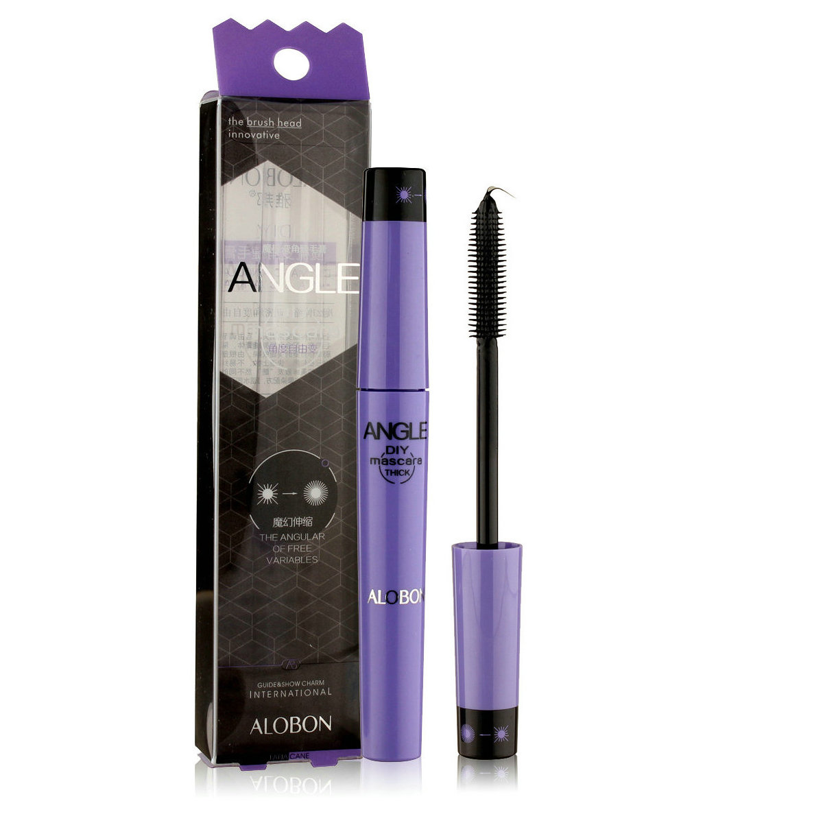 AloBon/雅邦魔梳变角睫毛膏10ml 伸缩变焦刷头 自由调节 温水卸妆
