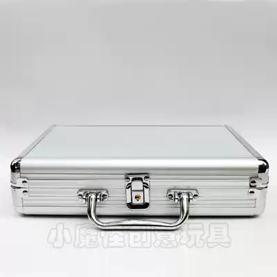 High-grade silver 200 chips aluminum box 200 yards dice flower chip box Chip frame Aluminum alloy edging