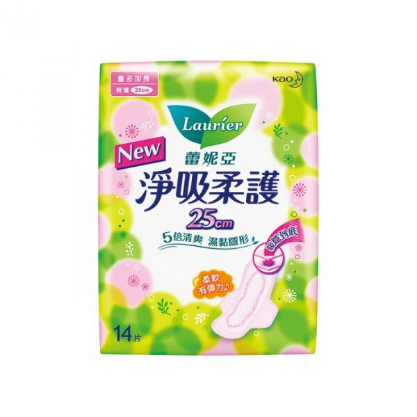 蕾妮亚 卫生棉 净吸柔护 轻薄日用25cm  14片台湾官网直邮进口
