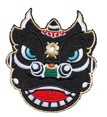 Gold thread embroidered face mask clothing stickers (black) cloth stickers hole stickers embroidered chapters embroidered chapters and armbands can be customized