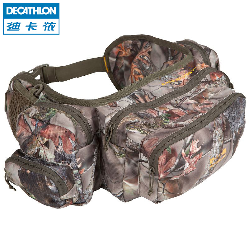 Decathlon/迪卡侬迷彩腰包 2015新款骑行户外军迷男包 SOLOGNAC