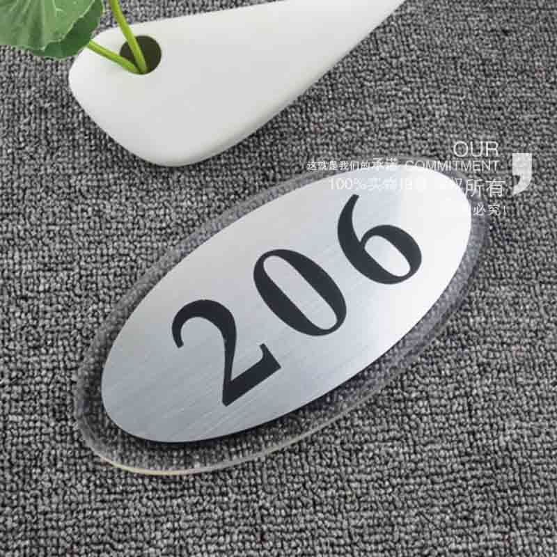 Bicolor plate engraving door card house number plate Building Community Section House Hotel Gate License Plate Customised