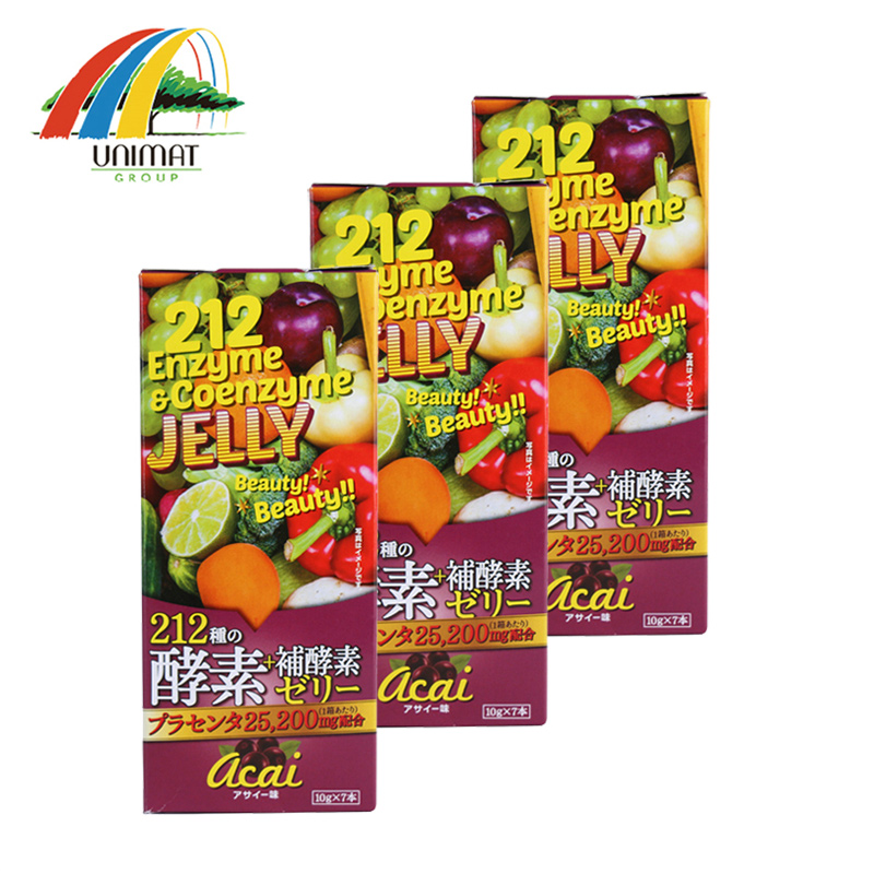 日本发unimat212酵素果冻巴西莓味 70g*3盒