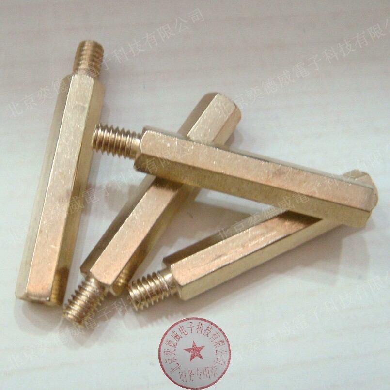 Copper stud single-head copper screw copper column M3X20 6 hexagonal isolation column supported for M3 * 20 6mm