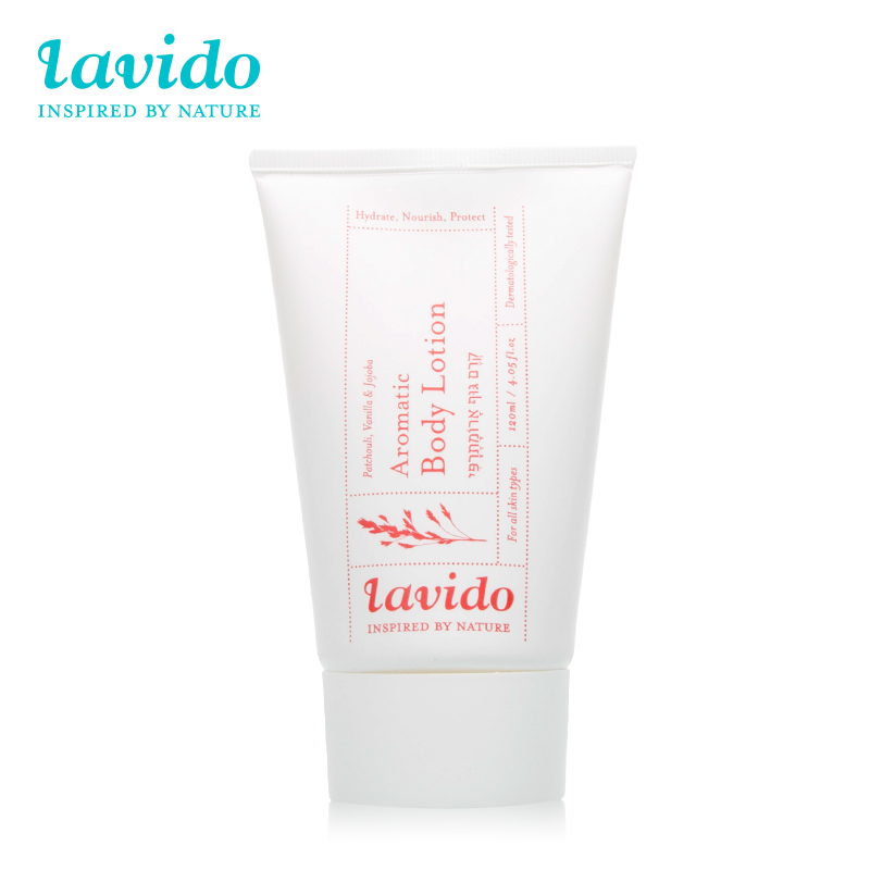 LAVIDO广藿香芬芳滋润身体乳120ml 天然有机按摩保湿补水滋润抗皱