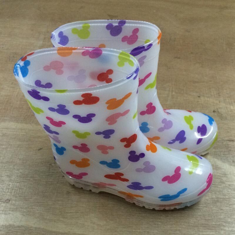 Children's rain boots fashion rain boots water shoes baby rain boots children's waterproof non-slip boys and girls student water boots