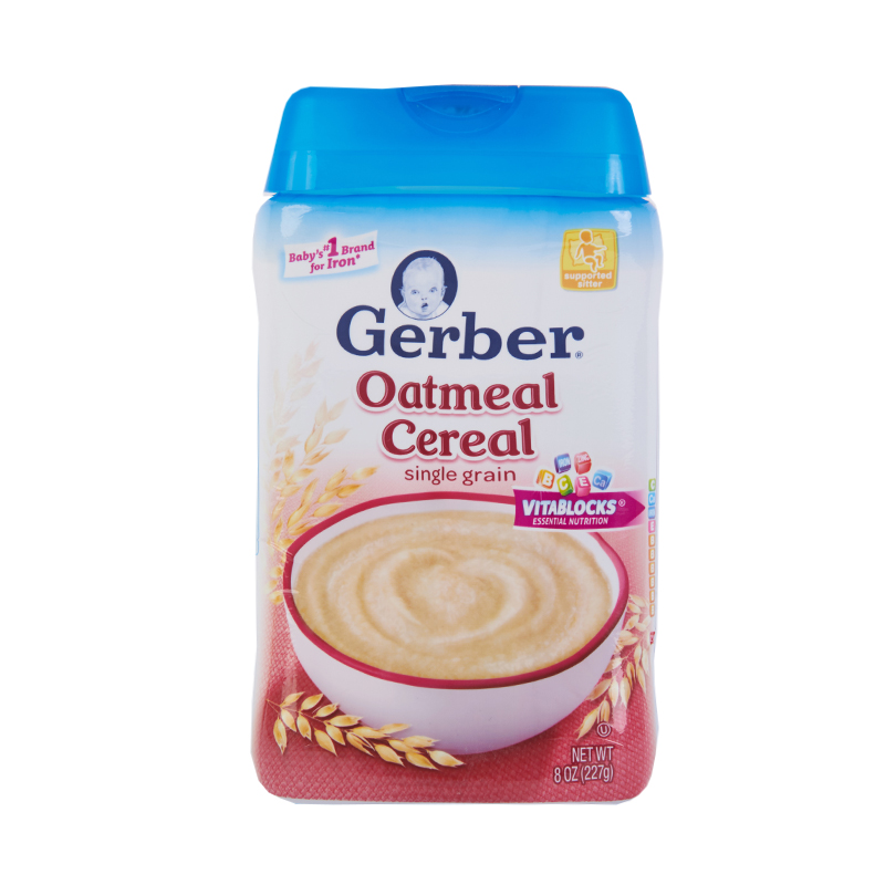 美国Gerber嘉宝1段纯燕麦米粉227g  婴儿宝宝营养米糊辅食进口