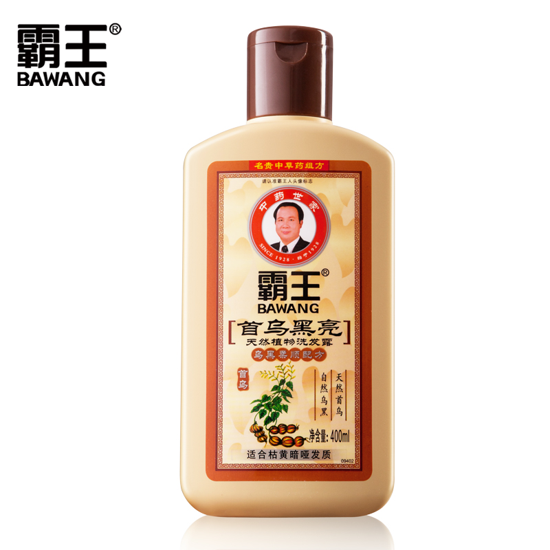 【天猫超市】霸王首乌黑亮天然植物洗发露400ml 改善白发顺滑光泽
