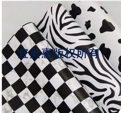 Promotional Black and White Grid Wallpaper Wallpaper Room Decoration Waterproof Furniture Renovation Oil Resistant Modern Mosaic Self-Adhesive Background