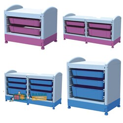 New Early Childhood Kindergarten Injection Molding Universal Cabinet kids Free Combination Cabinet Storage Cabinet Storage Rack with Basket