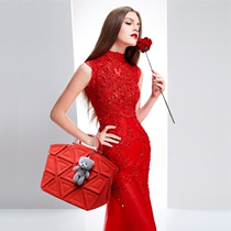 2021 Red Wedding bride bag female wedding bag new large capacity Hand bag atmospheric shoulder bag shoulder bag
