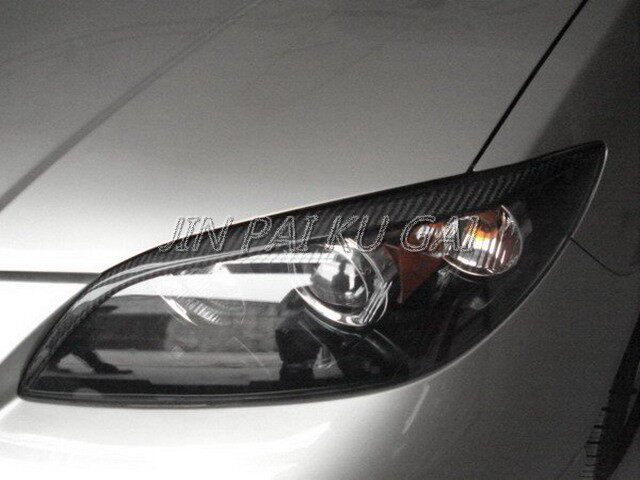 MazdaM3 lamp brow M3 car 06-12 years ago Headlight Retrofitted Carbon Fiber Light Sticker