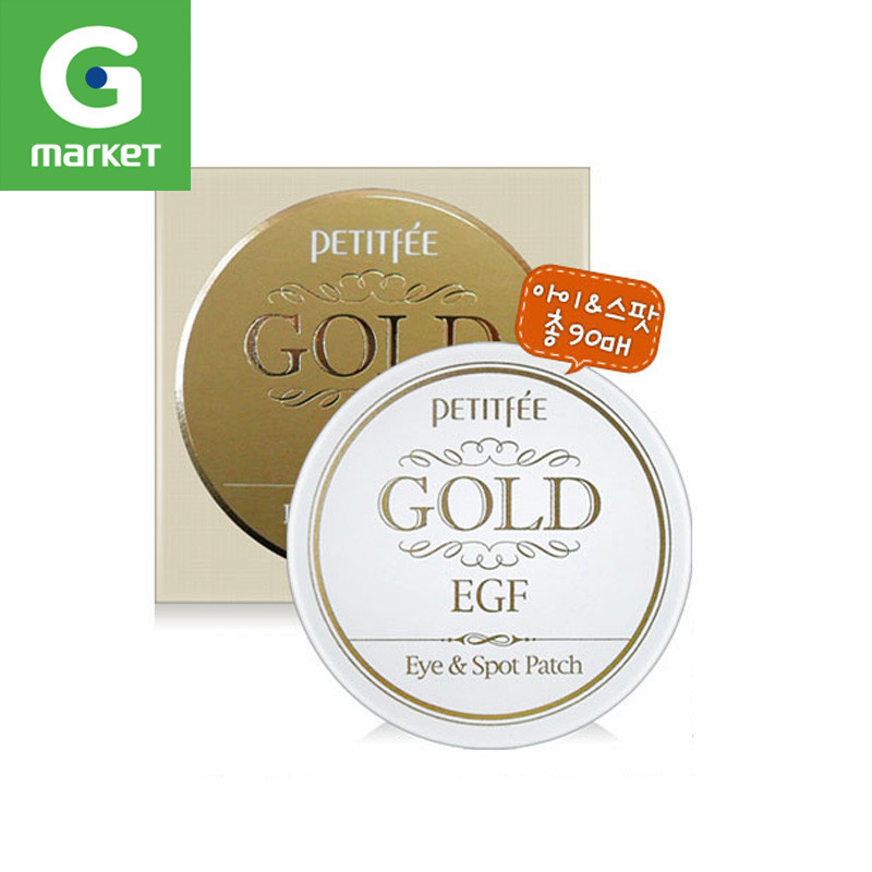 韩国正品[PetitFee璞帝妃]gold&EGF黄金凝胶眼膜90片补水去细纹