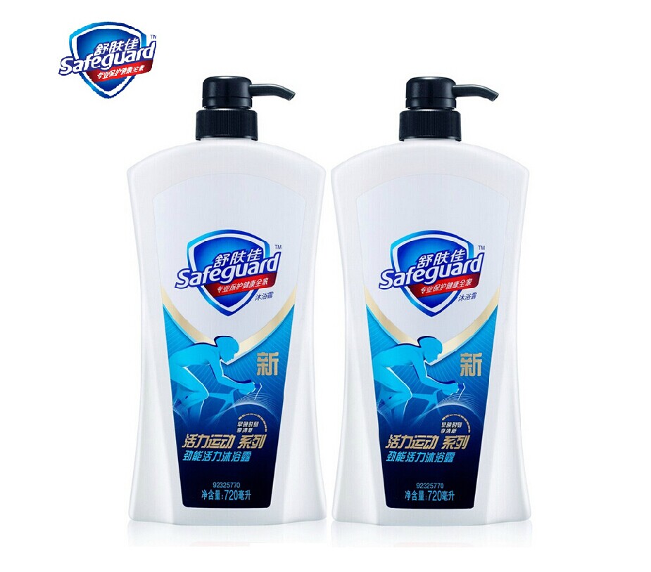 舒肤佳活力运动劲能活力沐浴露720ml*2瓶保护健康多省包邮
