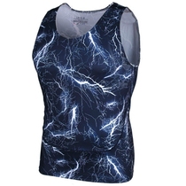  Summer thin PRO basketball tights fitness vest shorts quick-drying high stretch sports suit mens plus size