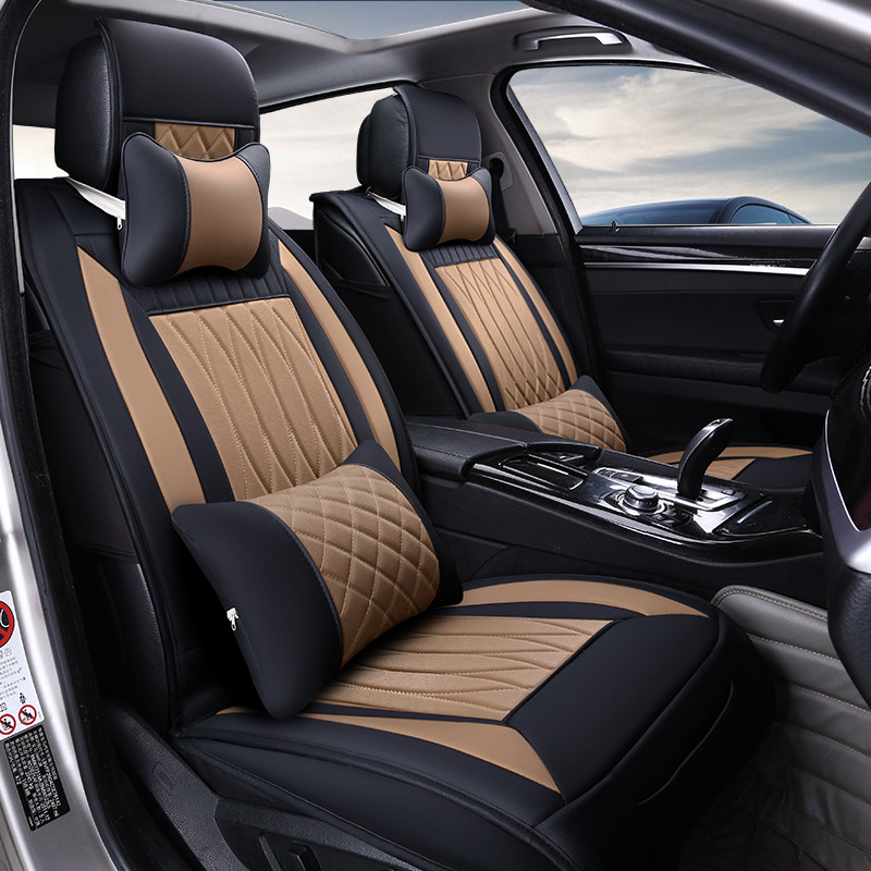 启辰D50R50 R50X T70 T70X汽车坐垫四季通用座垫套冰丝全包PU皮新