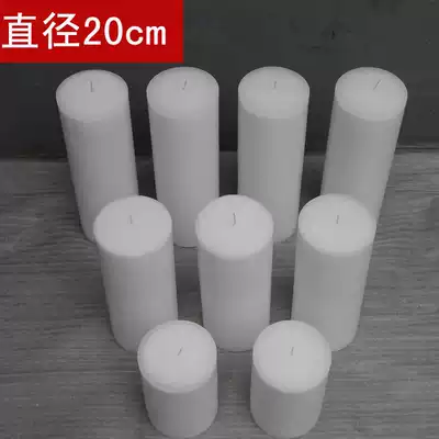 Aromatherapy smokeless big candles wholesale wedding birthday white thick cylindrical candle bar hotel dining room custom-made candles