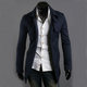 Autumn and winter men's Korean slim jacket woolen coat