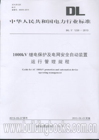 1000KV继电保护及电网安全自动装置运行管理规程(DL/T 1239-2013)大学英语词汇研究修改