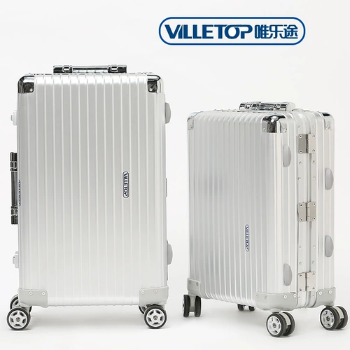 Чемодан, металлическая сумка, универсальная коробка подходит для мужчин и женщин, популярно в интернете, алюминиево-магниевый сплав